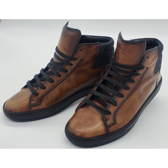 SOLD! Berluti Scritto Sneakers Venezia US 9 UK 8 - Picture 3 of 12